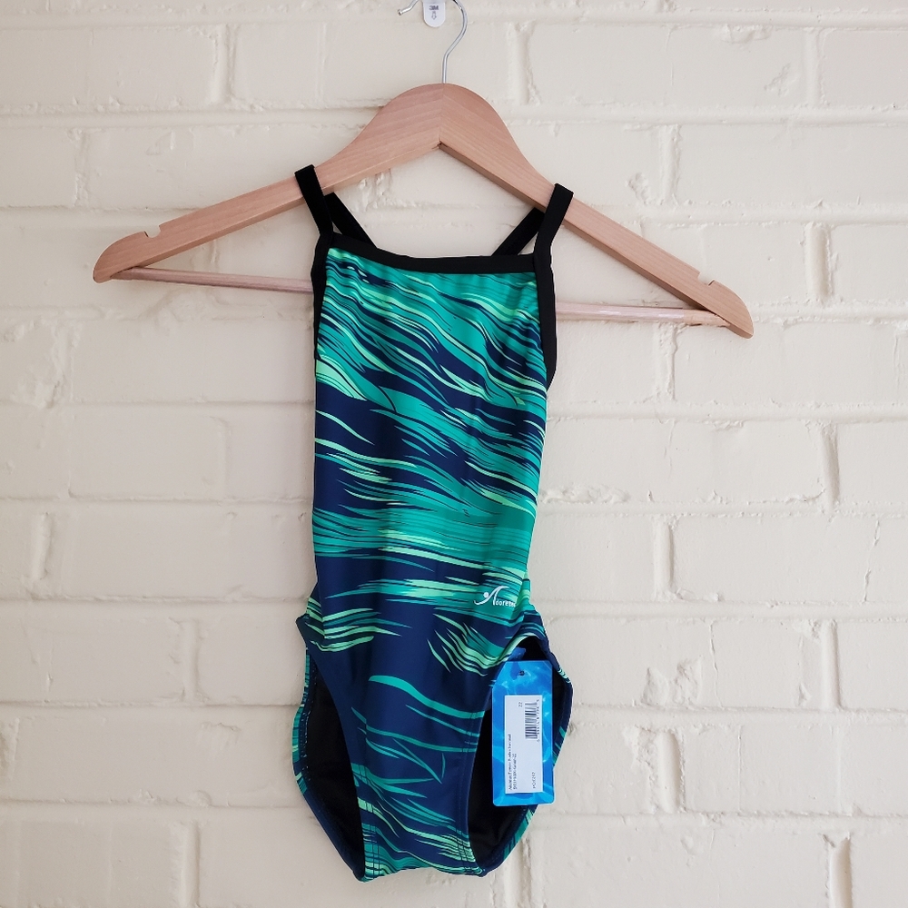 NWT Adoretex Girls Competitive Bathing Suit Size 22